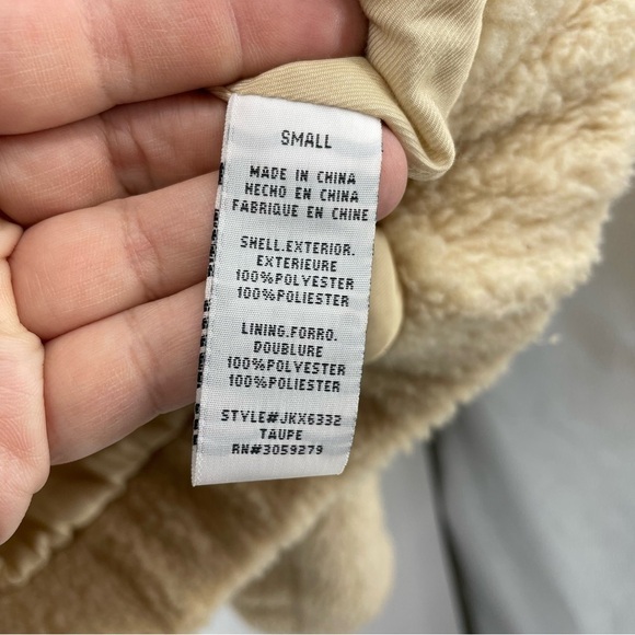 Thread & Supply Anthropologie Full Zip Teddy Jacket in Tan Women's Size S - Picture 5 of 7